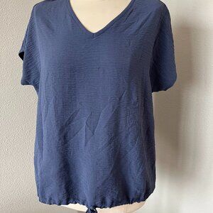 Flowy Blue Blouse by Fred David